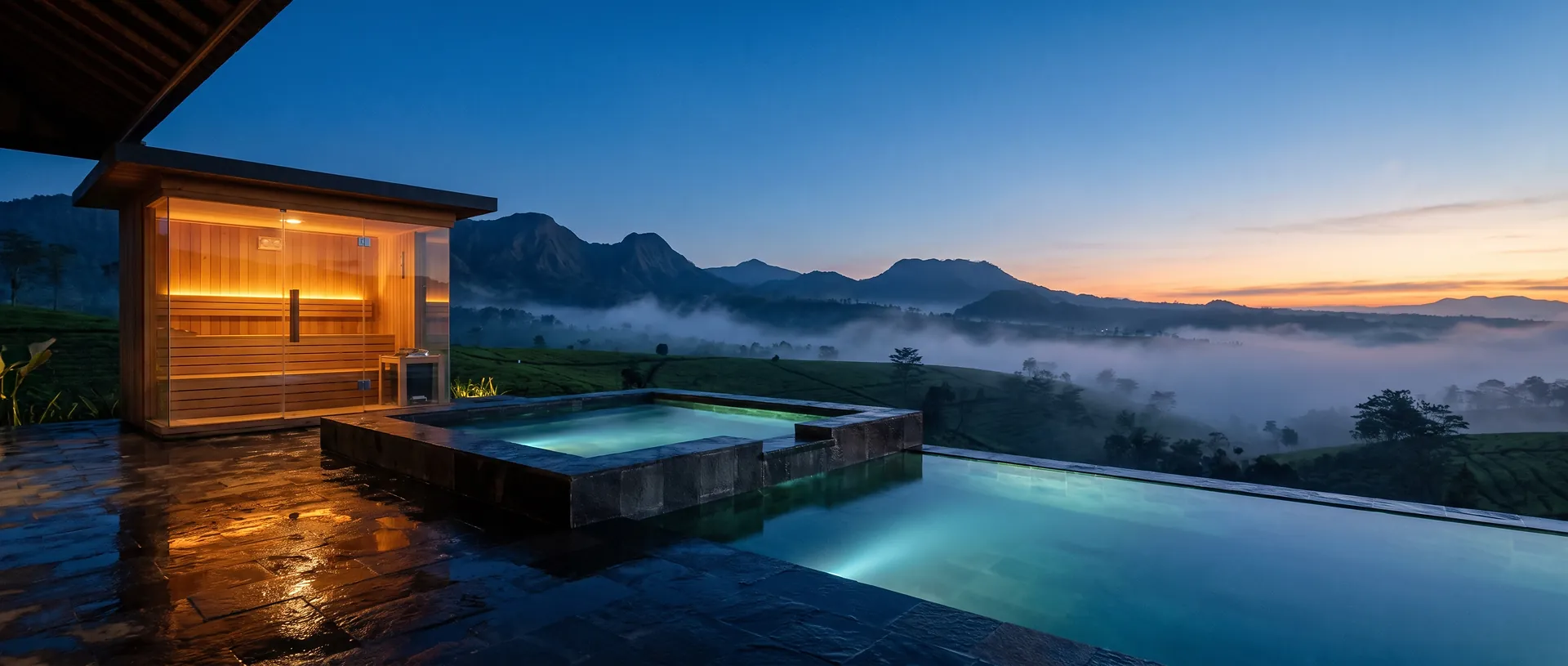 Wellness area villa Bandung